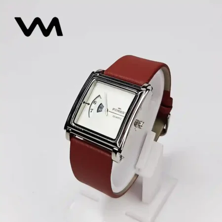 Forest F-007 Analog Quartz Watch || Voyd Men - White & Brown